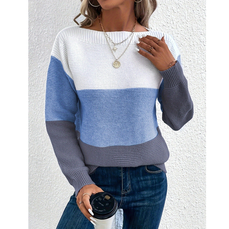 2024 New Thickened Sweater Crewneck Stitching Joker Halloween Cyber Celebrity Sweater Autumn and Winter Loose Top