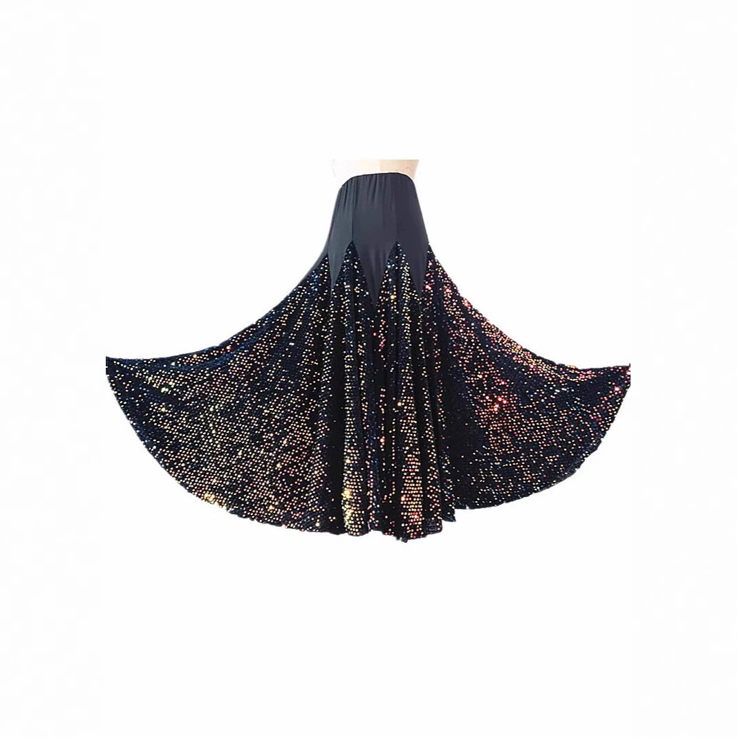 Новая модная юбка для танцев Большая юбка для показа костюма для бальных танцев
