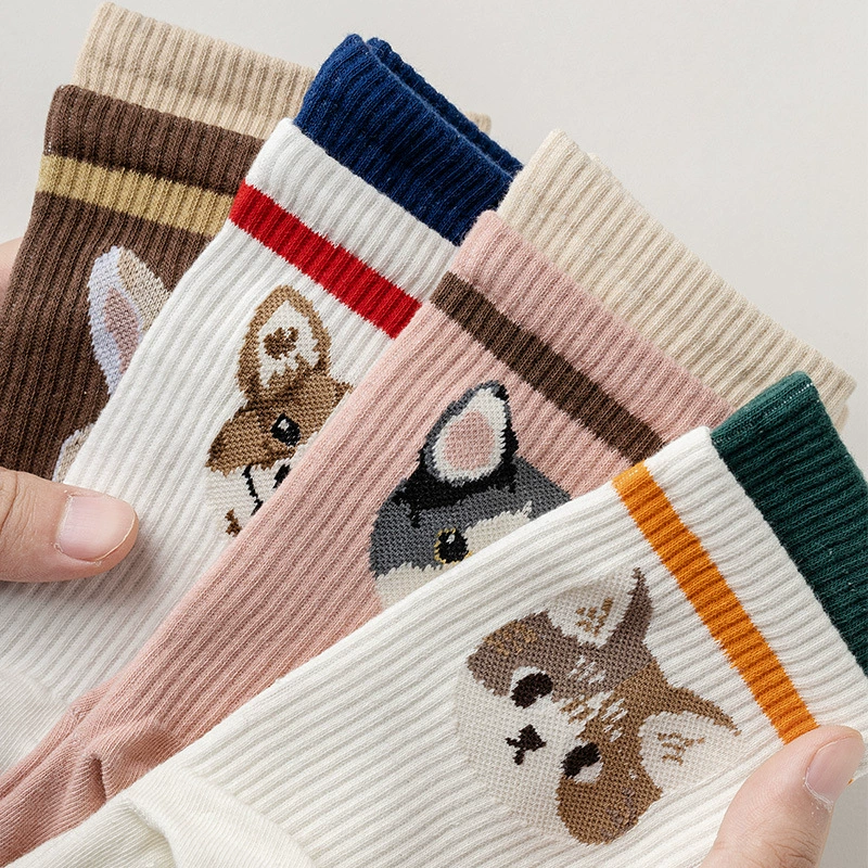 Милые нескользящие дышащие knee socks для занятий спортом для школьников для йоги, до колена