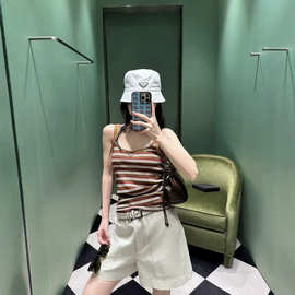 南油P家新品修身显瘦小众高级感2026夏季款针织背心上衣百搭女装