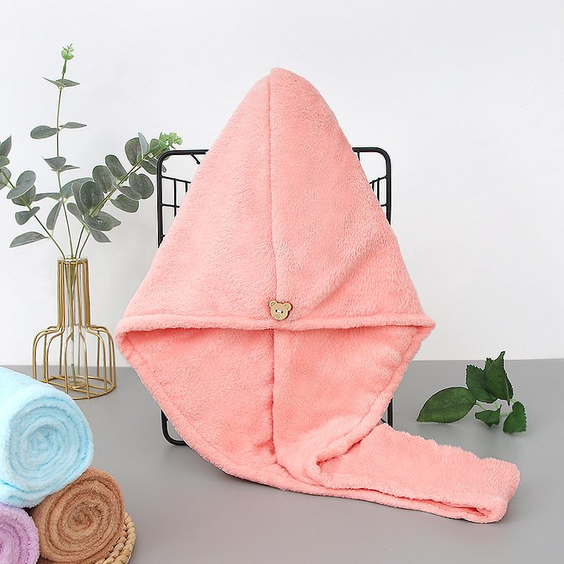Princesa gorro de secado de cabello súper absorbente bolso de mujer pañuelo de cabeza Pelo Largo gorro de ducha champú de secado rápido Toalla de secado de cabello engrosada Toalla de pelo