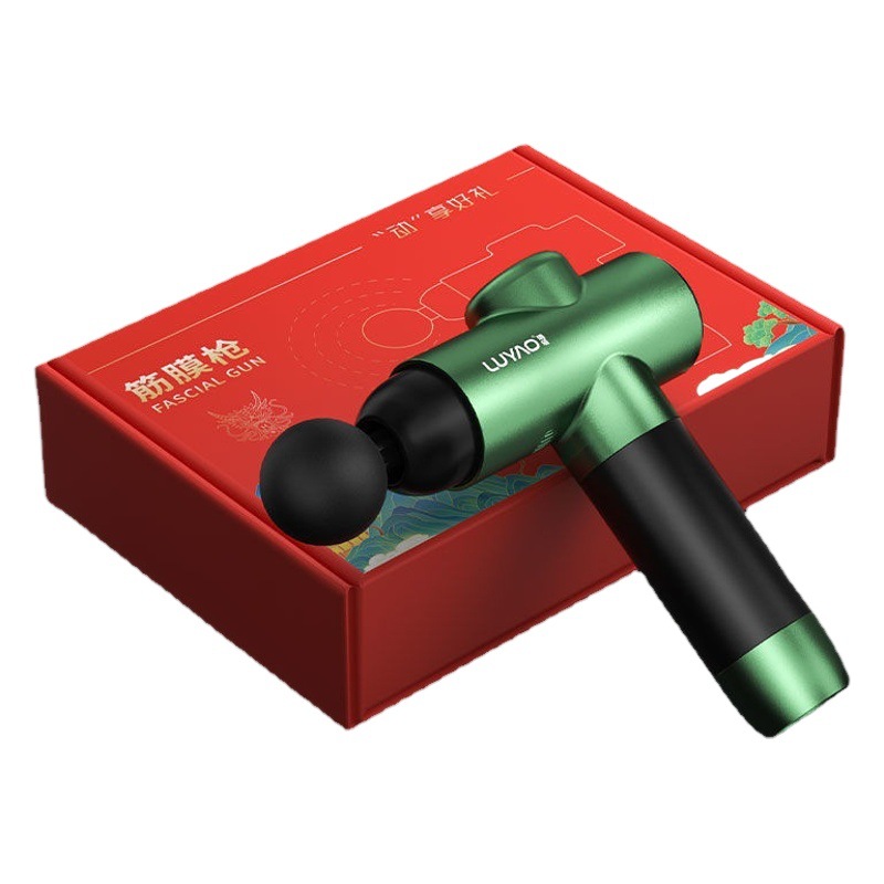 Masajeador muscular cuidadosamente seleccionado pistola de fascia mini pistola de fascia de cuatro cabezas de grado profesional pistola de mascarilla de cuello pequeño regalo al por mayor
