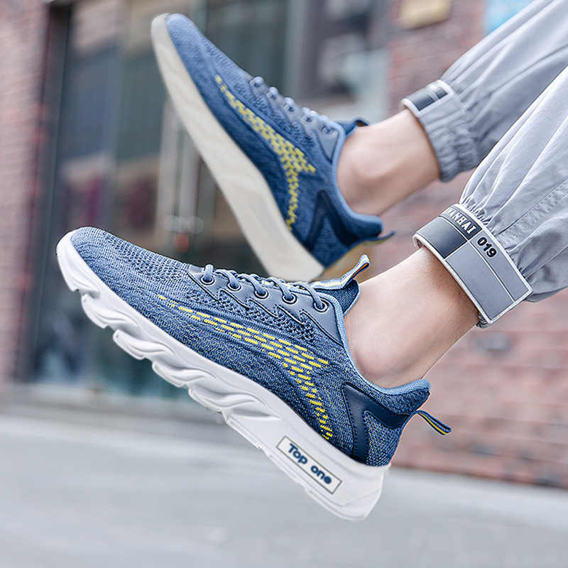 Ddy Schuhe Grenzüberschreitender Außenhandel Fliegendes Weben Atmungsaktive Casual Fashion Low Top Air Cushion Herren Trendy Schuhe Sportschuhe Großhandel_voghion.com