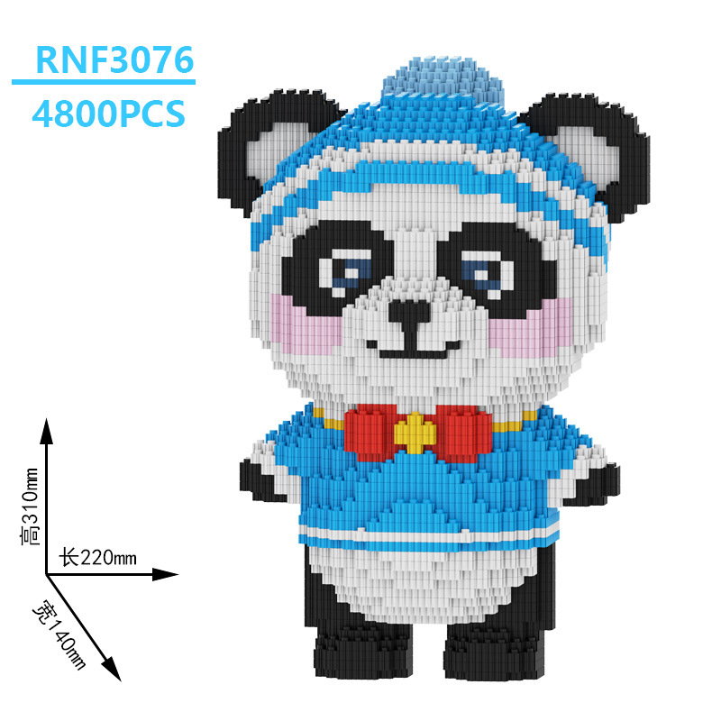 潮楽森は小さい粒子のおもちゃの星の黛露のウサギの積み木の男の子の女の子を詰めて屋台を並べて卸売りします。