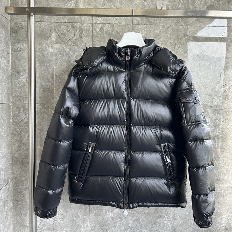 Mengkoujia Maya Black down Jacket Short Style White Duck down Warm Coat for Couples Thickened Windproof Cold-Resistant