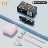 Fuchsia nose clip, earplugs, set, glasses anti-fog, aerosol