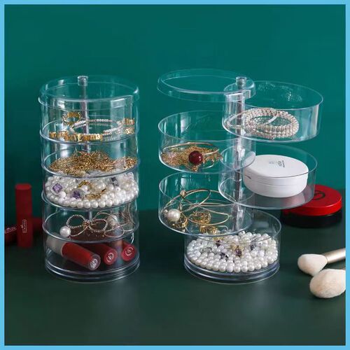 Jewelry storage box, household large-capacity jewelry display stand, earring storage artifact, earrings, necklaces, jewelry box