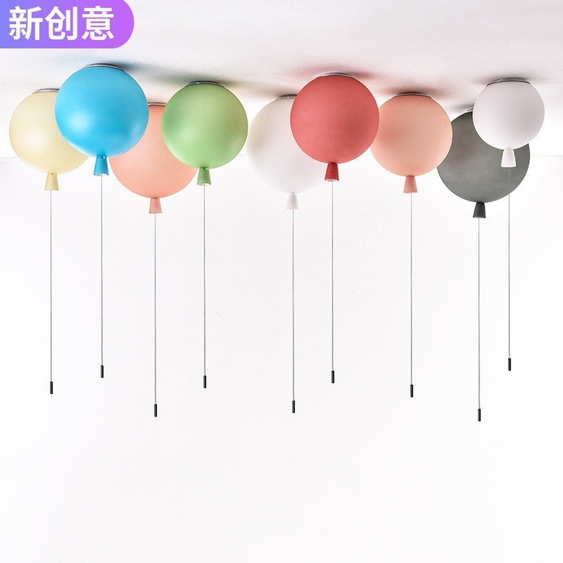 Children's Room Princess Room Balloon Ceiling Lamp Creative Bedroom Balcony Lamp Color Kindergarten Playground Decorative Lamps