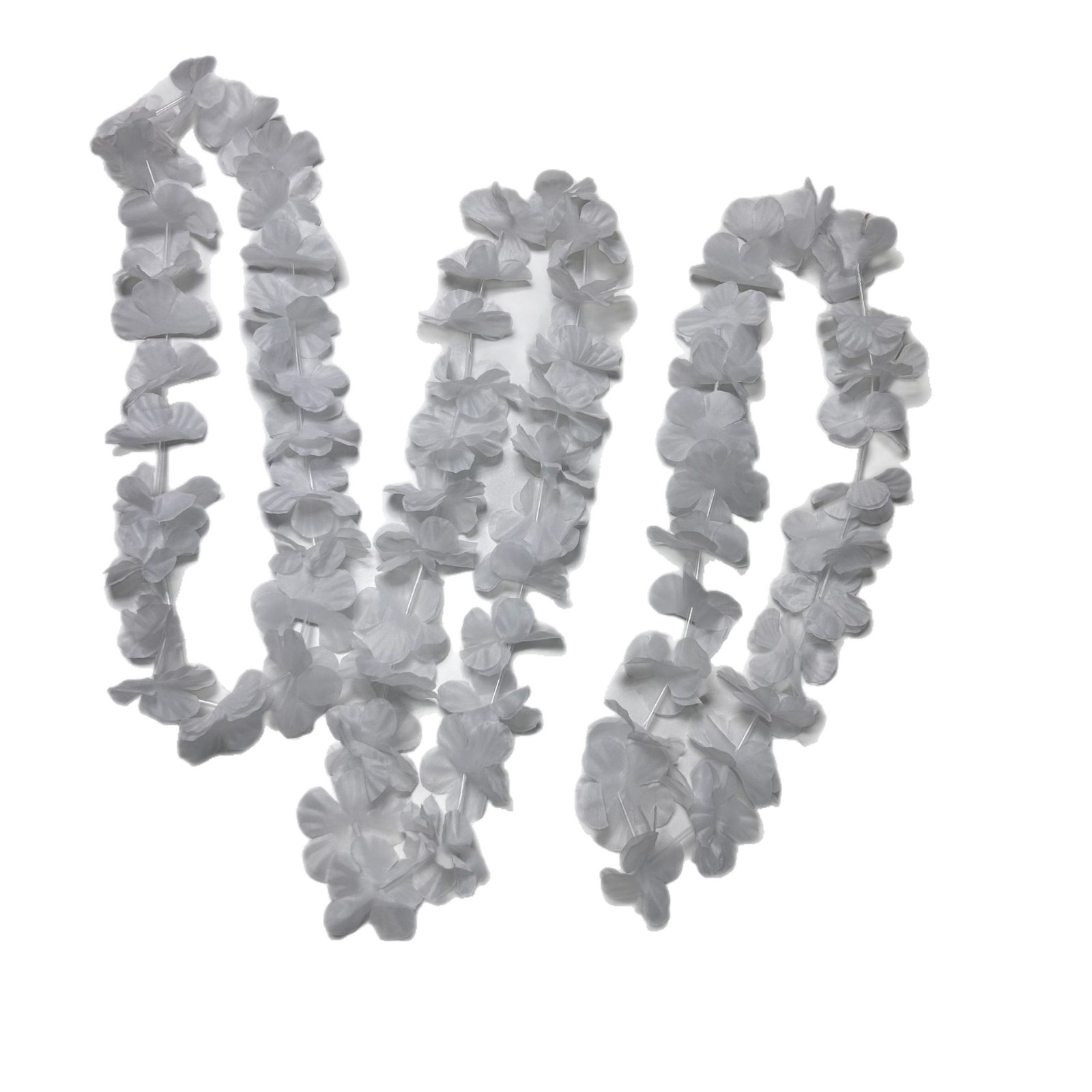 Hawai transfronterizo 24 pares de flores de sol blancas de 96cm de largo espectáculo de baile en la orilla de la corona de flores decorativas