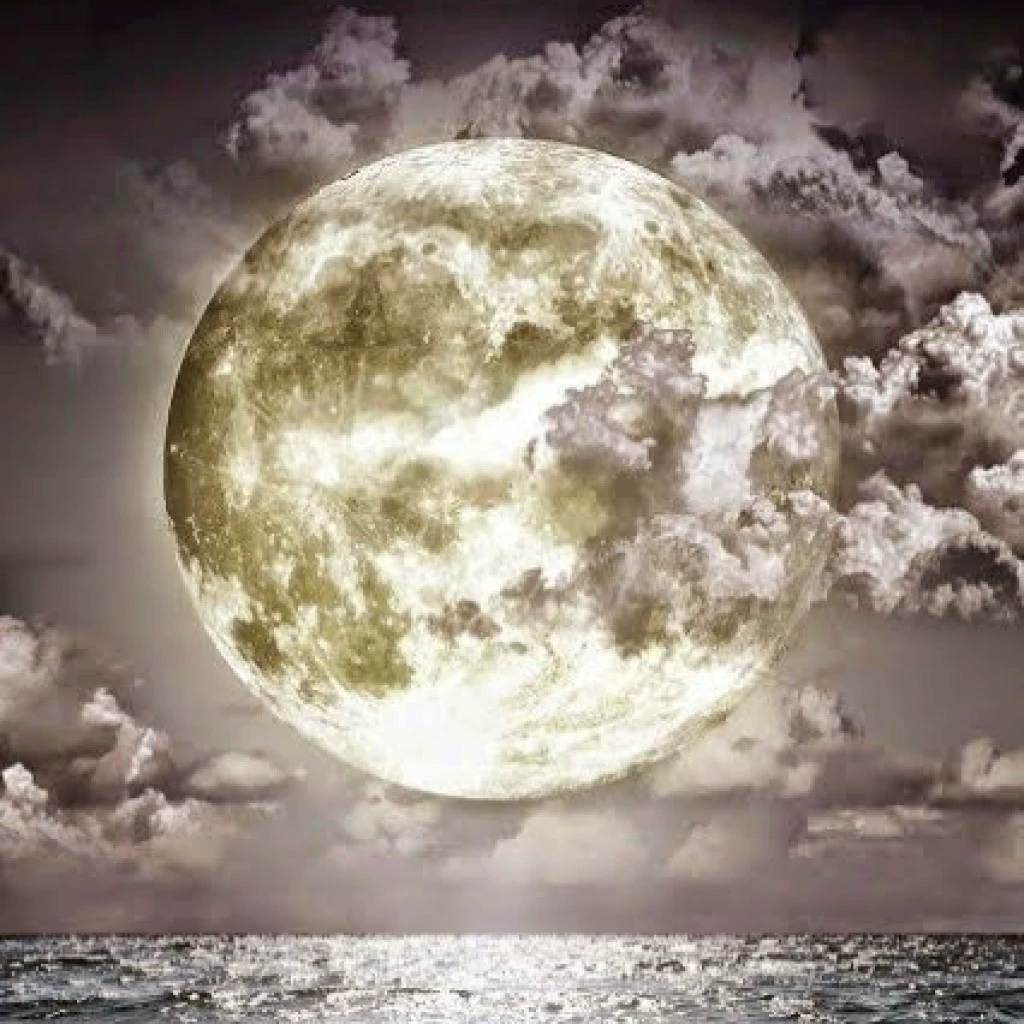 5D diamond painting moonlight seaside reflection DIY round diamond full diamond embroidery scenery Amazon decorative painting 25-25