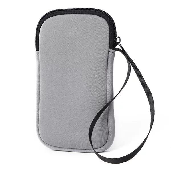 Cross-border Hot Diving Material Handheld Mobile Phone Bag Neoprene Simple Small Bag Mobile Phone Change Storage Bag