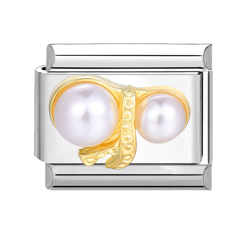 Italia charms creativo perla taladro creativo módulo versátil artesanía accesorios de pulsera módulo al por mayor