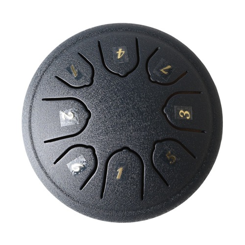 Mini Ethereal Drum 4-inch 8-tone Gift 3-inch 6-tone Ethereal Drum Steel Tongue Drum Percussion Musical Instrument for Children