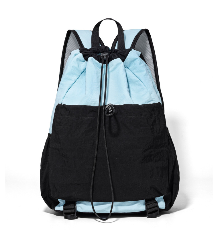 ファッショナブルな巾着バドミントンラケットバッグ、軽量アウトドア登山バッグ、大容量日本製コントラストカラーカジュアルスポーツバックパック|undefined