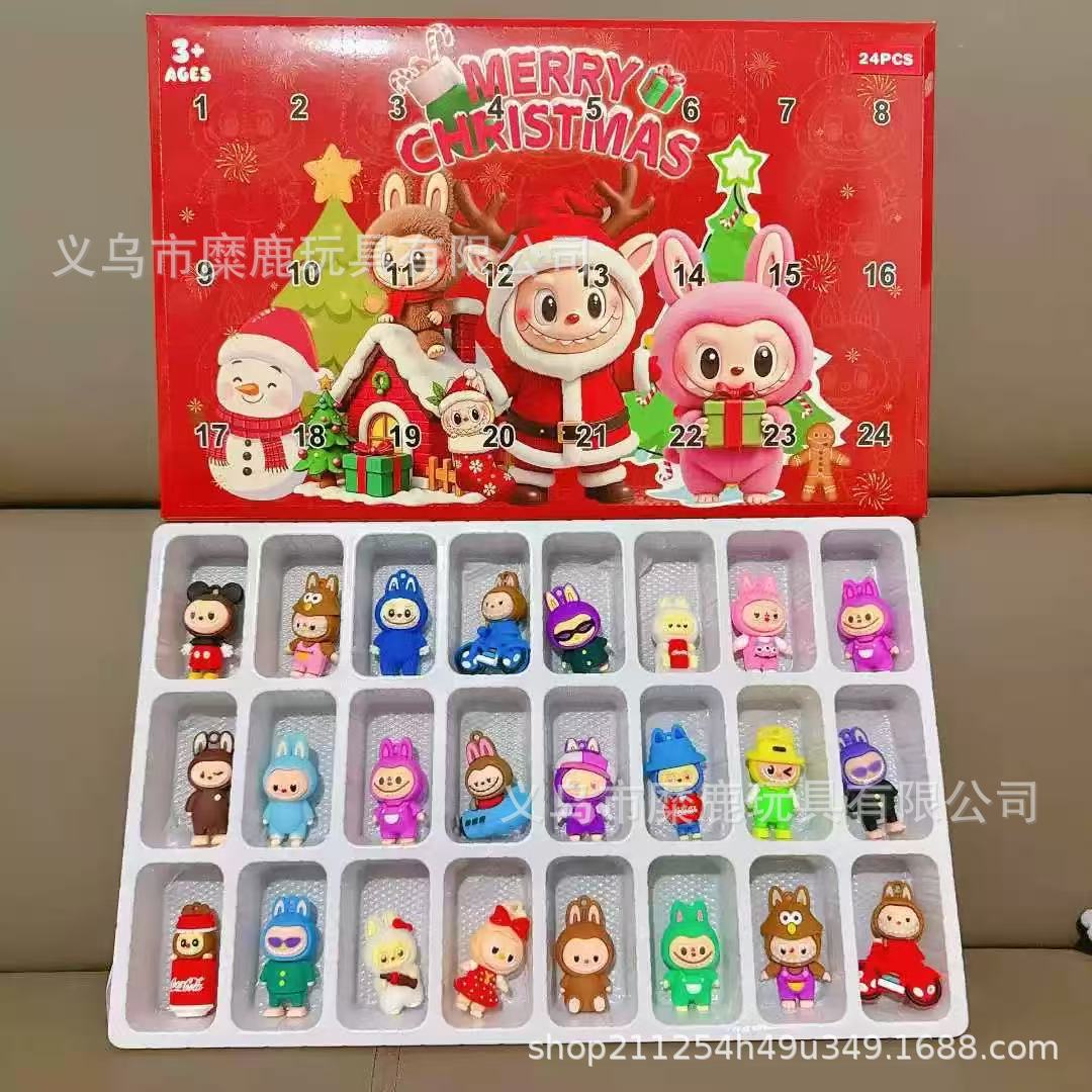 跨境世界杯盲盒猎魔女团摆件盲盒pvc 软件盲盒LABUBU圣诞老人盲盒