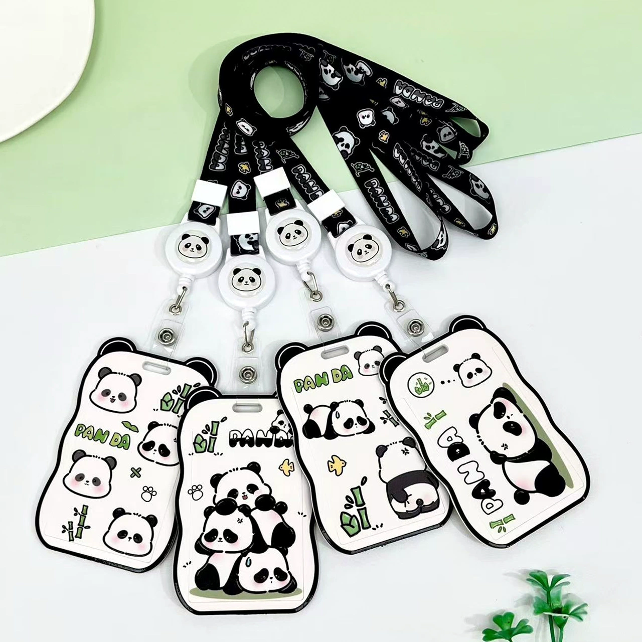 ABS милая панда чехол для скольжения мультфильм студенческий кампус карточка еды сумка для трансграничных спотовых производителей оптом