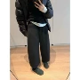 低腰直筒秋冬awencoet八分裤
