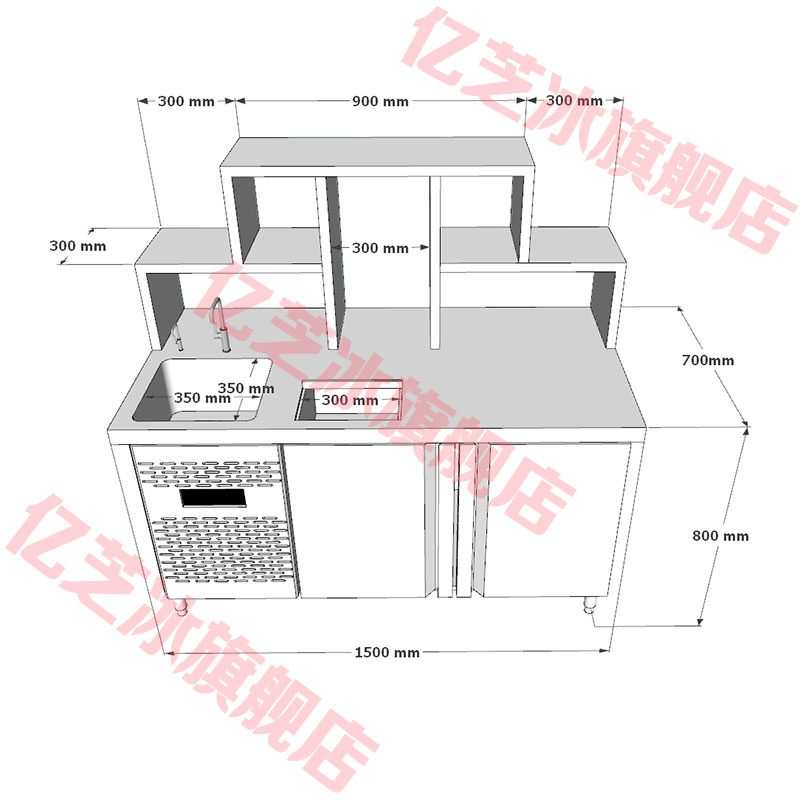 1.5 미터 완전 냉장 (핫 세일 A)