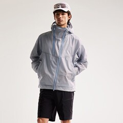 小太阳无标石索松登山服外套女时尚个性25年新款硬壳冲锋衣男宽松