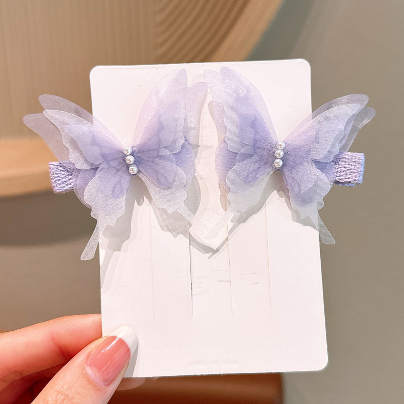 SKU03_颜色_FJ016-3#浅紫色多层蝴蝶一对卡装