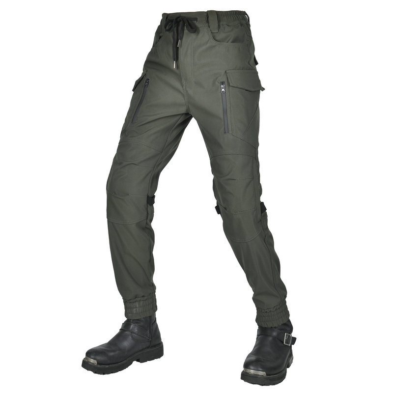 VOLERO motocicleta montar pantalones impermeable a prueba de viento transpirable elástico cintura alta motocicleta anti-caída pantalones alargados equipo de protección