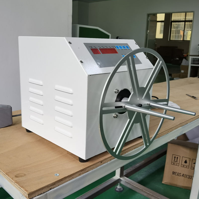 多功能线材绕线机 半自动高速绞线机 电源线绕盘机