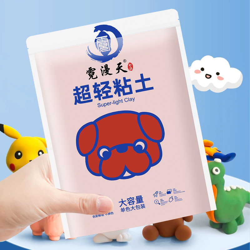 네온 하늘 500g 울트라 라이트 클레이 공장 24 색 플라스틱 diy 어린이 장난감 퍼즐 컬러 클레이 울트라 라이트 클레이