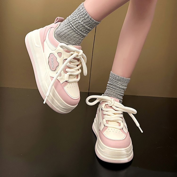 Damen Sneaker Mit Dicker Sohle Für Frühling Und Herbst_voghion.com