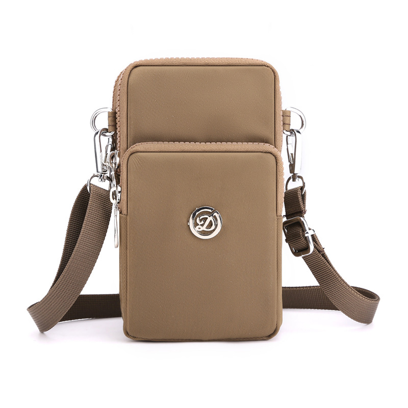 Bolsa de teléfono móvil al por mayor transfronteriza bolsa de mensajero de las mujeres Mini bolsa pequeña bolsa de muñeca bolsa de teléfono móvil Halter monedero tela