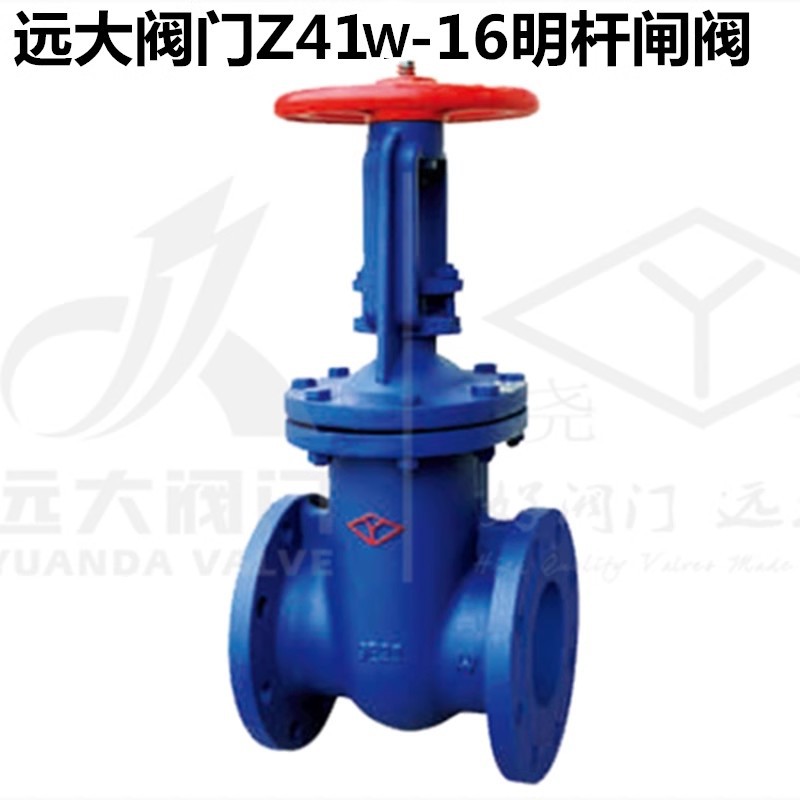 河北远大阀门 Z41W-10/16铸铁法兰手动楔式明杆闸阀DN40-DN600