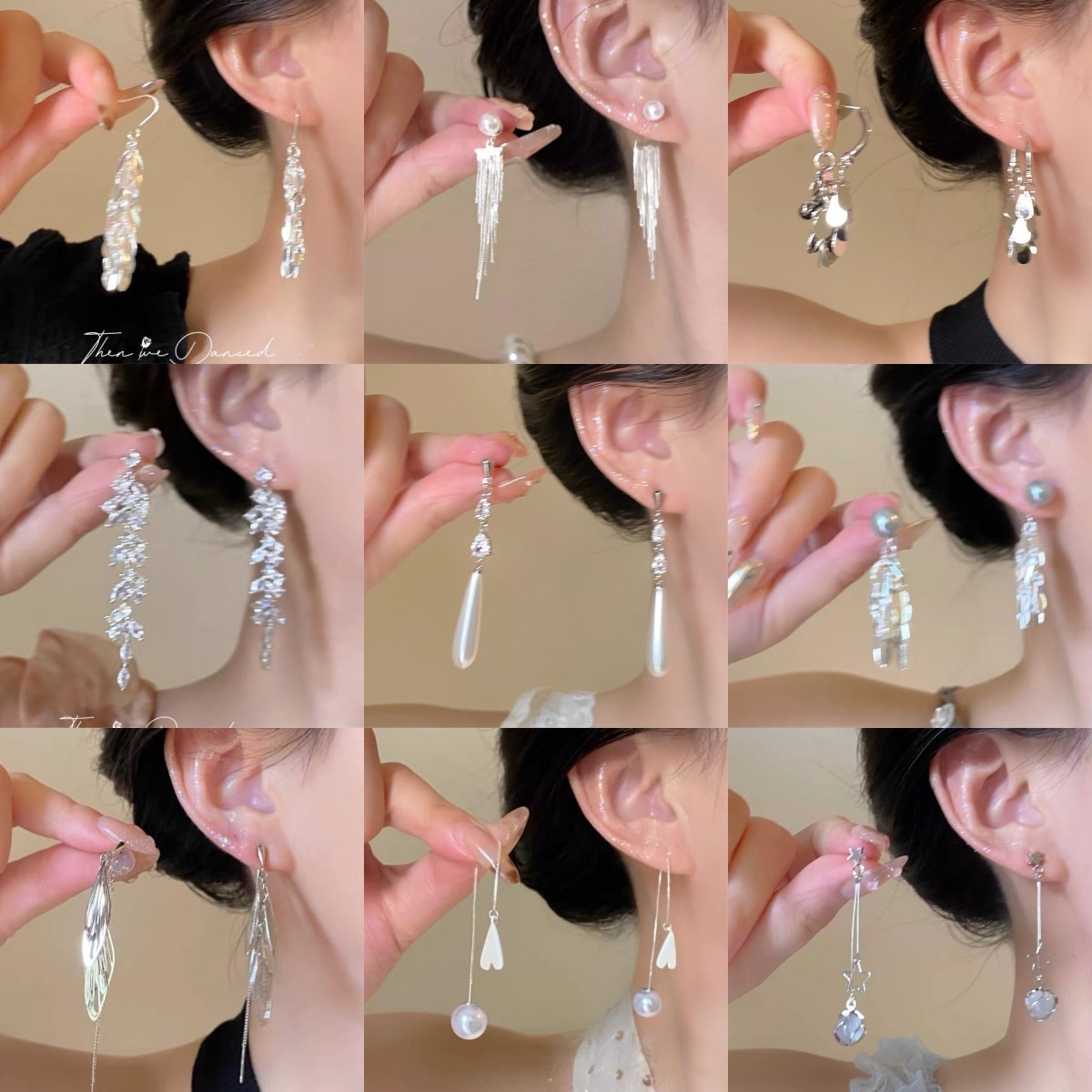 "Chaga Yi" nuevo estilo chino con alas de borla largas, temperamento, diseño simple de nicho, placa de incienso para mosquitos, pendientes, pendientes, mujeres