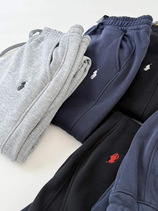 Cross-Border Rl Autumn and Winter New Ralph Lauren Embroidered Sweatpants with Pony Logo, Casual Sports Unisex Fleece-Lined Long Pants Cross-Border Rl Autumn and Winter New Ralph Lauren Embroidered Sweatpants with Pony Logo, Casual Sports Unisex Fleece-Lined Long Pants