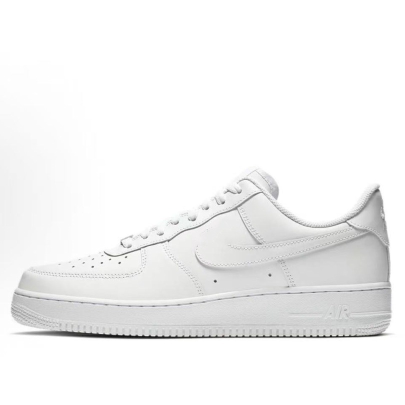 Zapatos Putian Chunyuan Air Force No. 1 cabeza de piel de vaca clásica baja zapatos blancos para hombres y mujeres zapatos casuales de skate