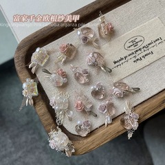 ネイルのツバキの花の透粉の山のドリルの2025新型の超きらきらしています。