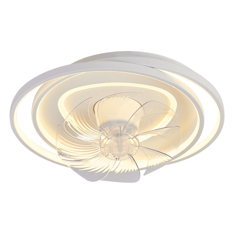 Lámpara de ventilador de dormitorio de espectro completo moderna y minimalista 2024 nueva cabeza de gran viento creativo personalidad de lámparas Zhongshan
