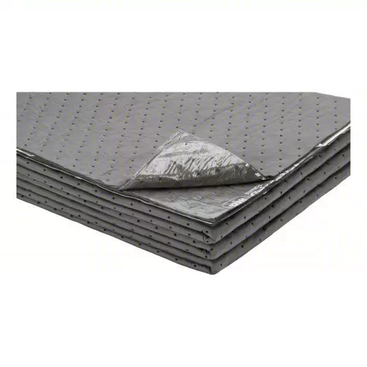 防滑防渗透灰色通用型吸液棉化学液体油类带粘合背衬防滑吸液垫