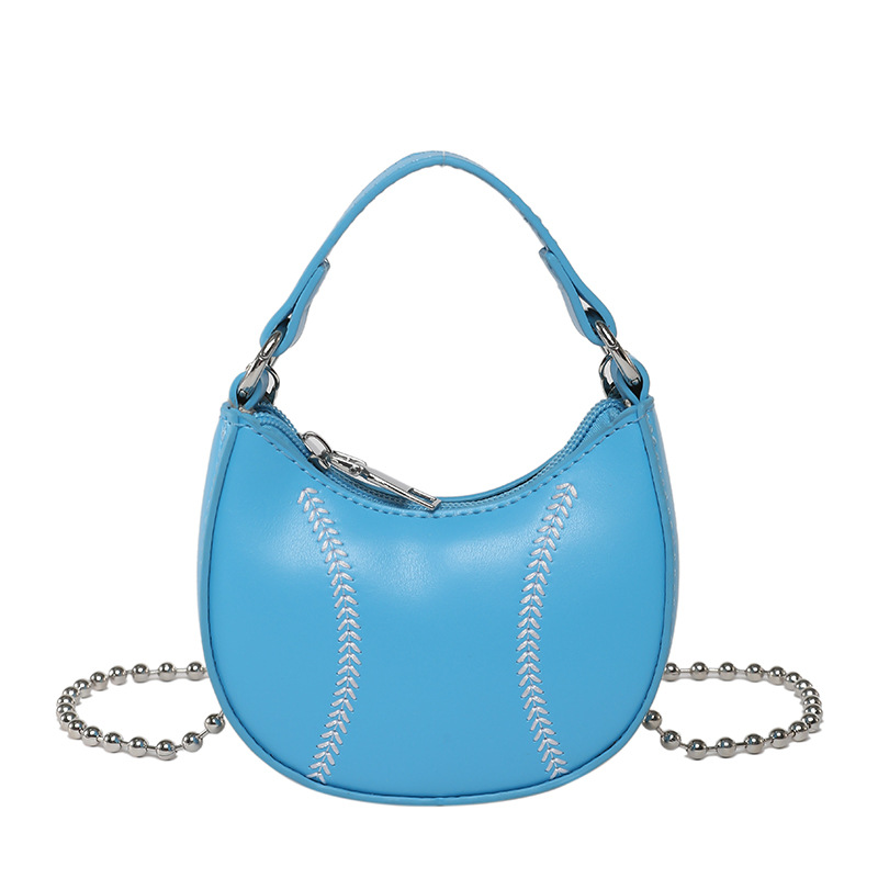 Versión coreana del bolso de nicho 2025 primavera y verano nuevo bolso femenino casual bowling bandolera mini cadena bandolera