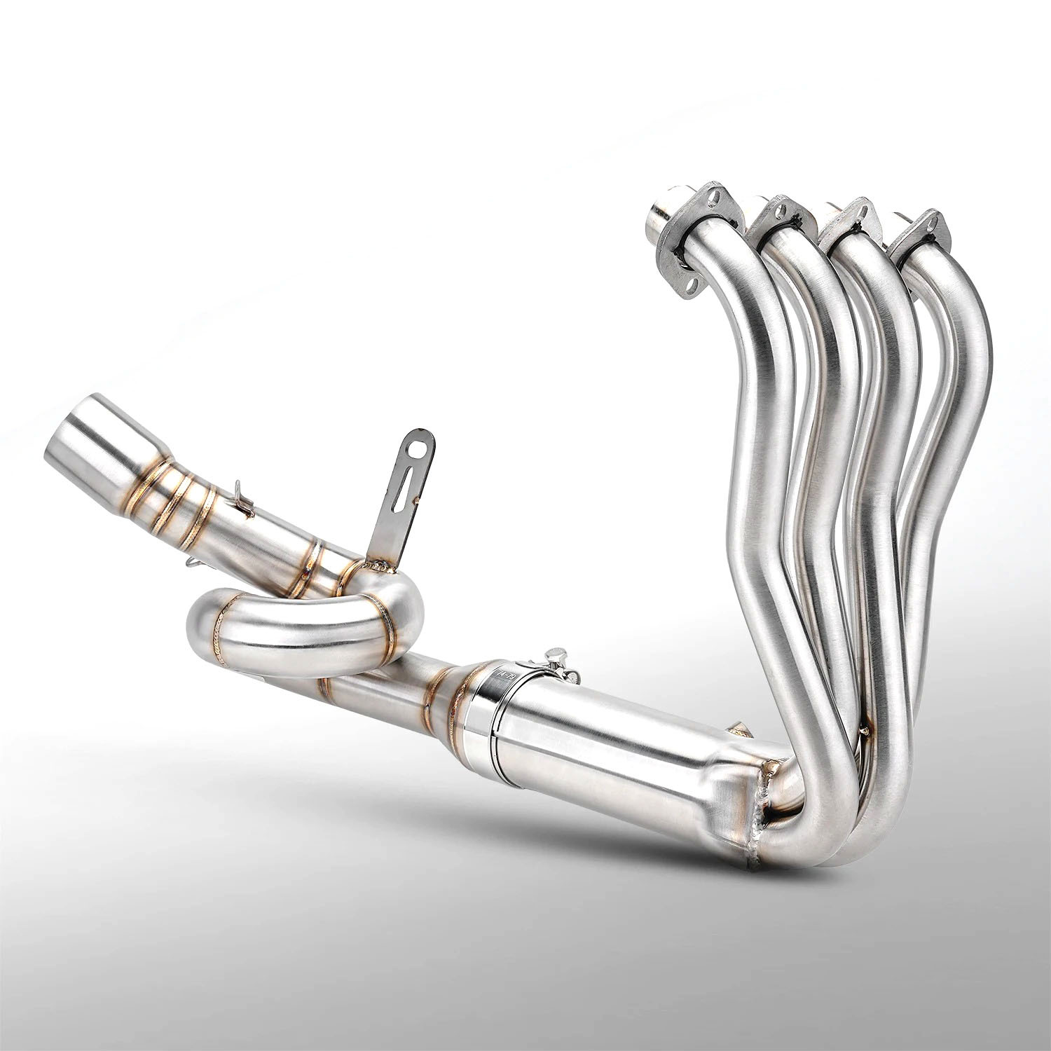 Suitable for ZXMOTO Zhangxue 500RR motorcycle exhaust pipe modification, front section stainless steel 60MM non-destructive installation