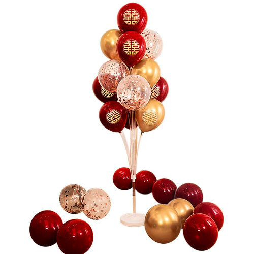 Wedding room floor floating ball road guide engagement arrangement decoration set table floating column wedding floor wedding supplies collection