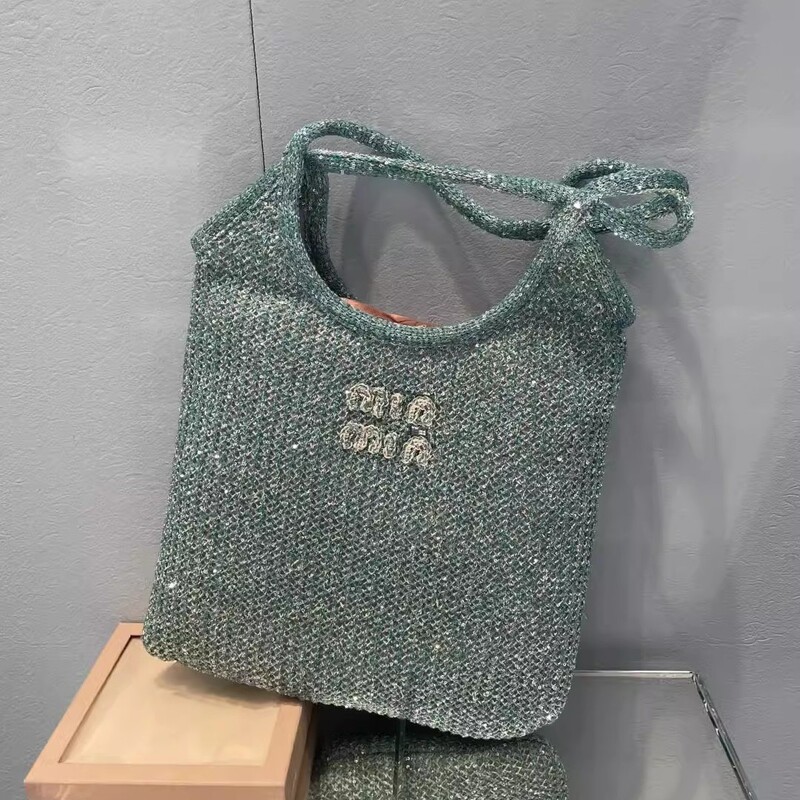 Internet Celebrant Same Style 25 Spring and Summer New Fashionable All-match Wool Casual Concave Shoulder Underarm Bag for Women