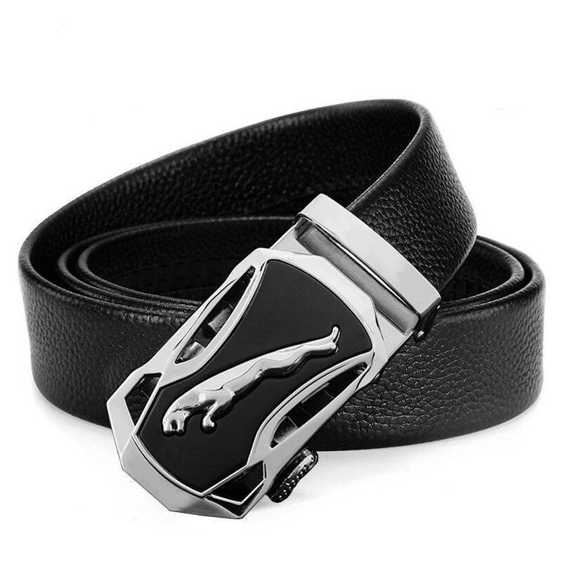 cinturón de hombre cinturón de abrazadera automática de cuero anti-desgaste estilo clásico letras versátiles tendencia ocio simple transfronterizo