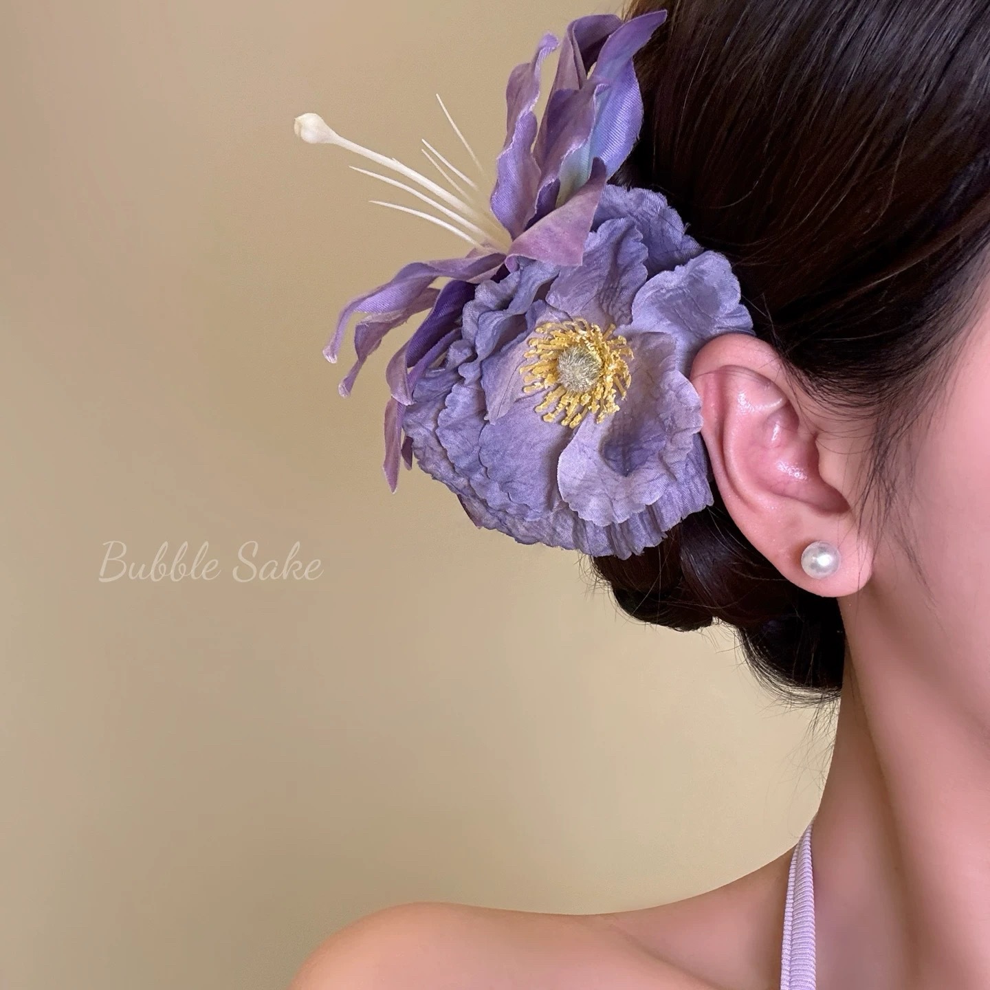 14# purple lily hairpin