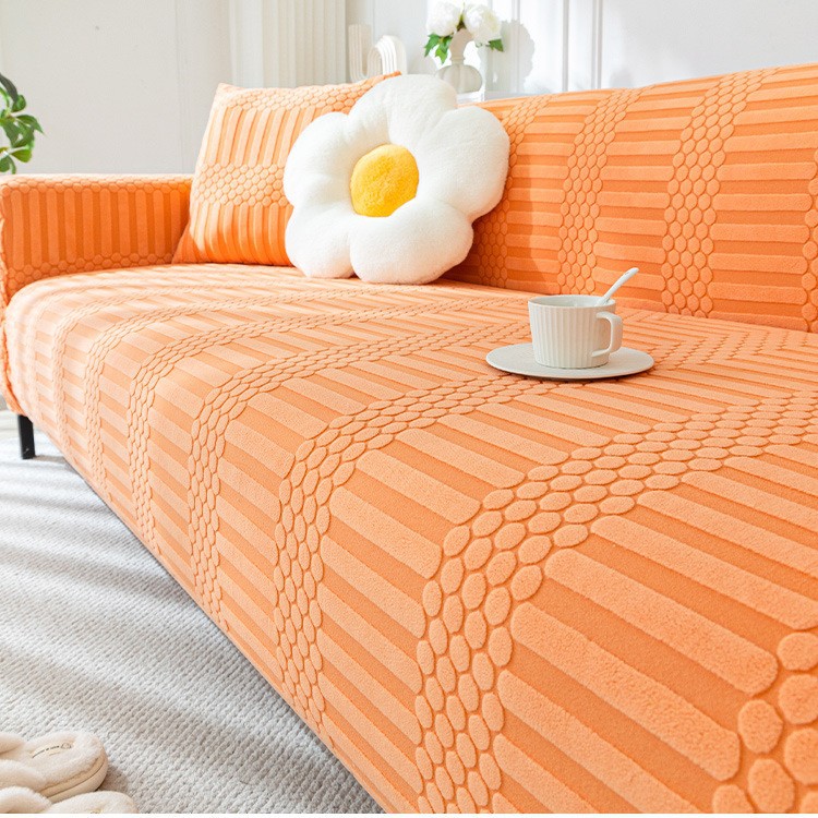 Funda de sofá de estilo crema de alta calidad Funda universal con todo incluido Funda de sofá perezoso universal de cuatro estaciones Cubierta de tela anti-rasguño