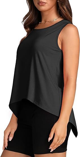 Vente En Gros Femmes Décontractée Style Simple Vêtement De Rue Couleur Unie Sans Manches T-shirts display picture 8