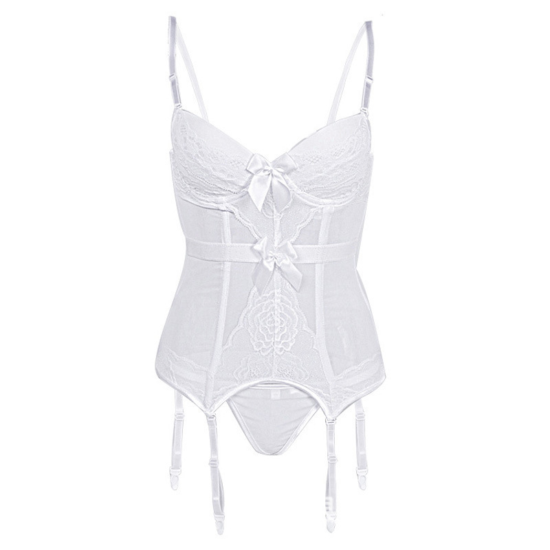 1787#White + white stockings