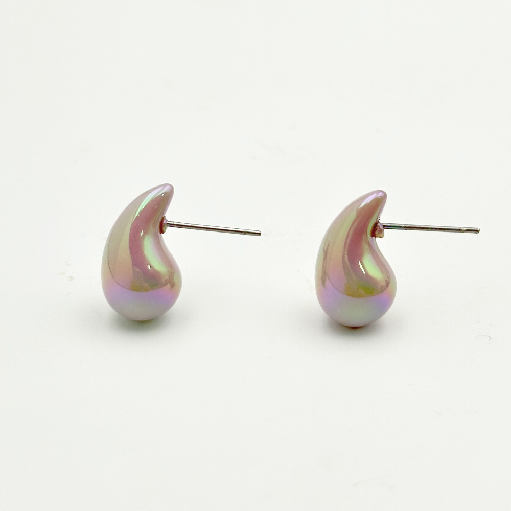 1 Pair Lady Sweet Water Droplets Arylic Ear Studs display picture 11