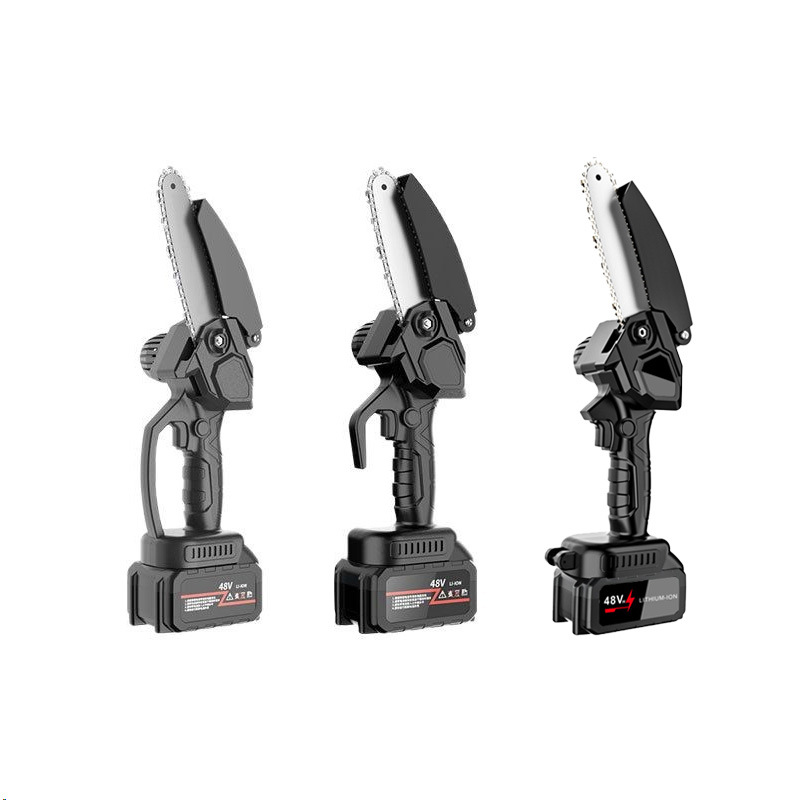 Motosierra eléctrica de litio recargable para carpintería de litio inalámbrico de mano motosierra de cadena eléctrica de mano de tala motosierra portátil de alta potencia