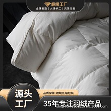90白鸭羽绒纯棉蓬松轻盈高档零压感舒睡春秋冬被批发定制