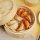 Simulation fried dumplings roasted dumplings dumpling model creative food festival commemorative gift simulation food keychain pendant