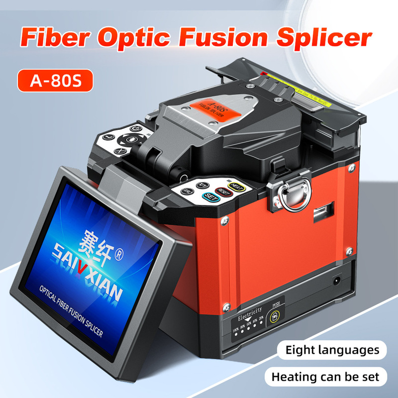 Optical fiber fusion splicer tool set A- 80S fiber fusion machine hot melt machine jumper cable leather wire fusion machine automatic